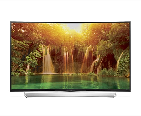 LG Изогнутый Super UHD Телевизор с IPS 4K панелью и звуковой системой, сертифицированной harman/kardon. Оснащен CINEMA 3D и webOS 2.0, 65UG870V