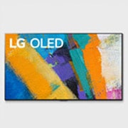 LG GX 55'' 4K Smart OLED телевизор, вид спереди с изображением на экране, OLED55GXRLA, thumbnail 3