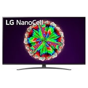 LG NanoCell 4K телевизор LG 49'', вид спереди с изображением на экране, 49NANO816NA, thumbnail 1