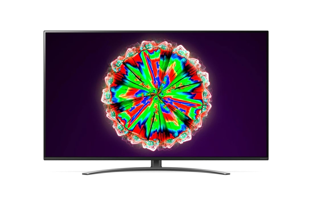 LG NanoCell 4K телевизор LG 55'', вид спереди с изображением на экране, 55NANO816NA, thumbnail 2