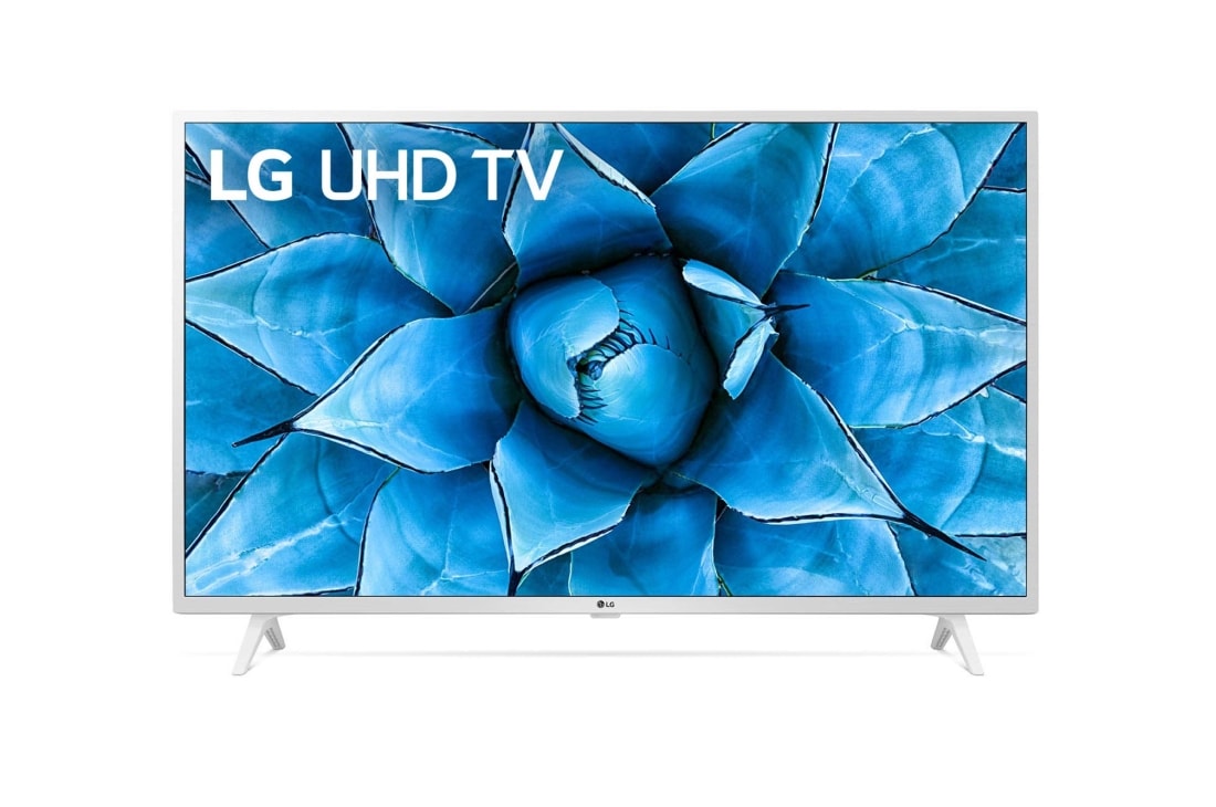 LG 4K Ultra HD телевизор LG 43'', вид спереди с изображением на экране, 43UN73906LE