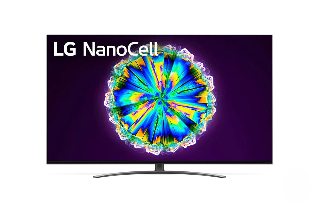 LG NanoCell 4K телевизор LG 49'', Вид спереди с заставкой на экране, 49NANO866NA