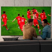 LG 4K NanoCell телевизор 86'' LG Nano90 86NANO906NA, Люди смотрят телевизор, 86NANO906NA, thumbnail 11