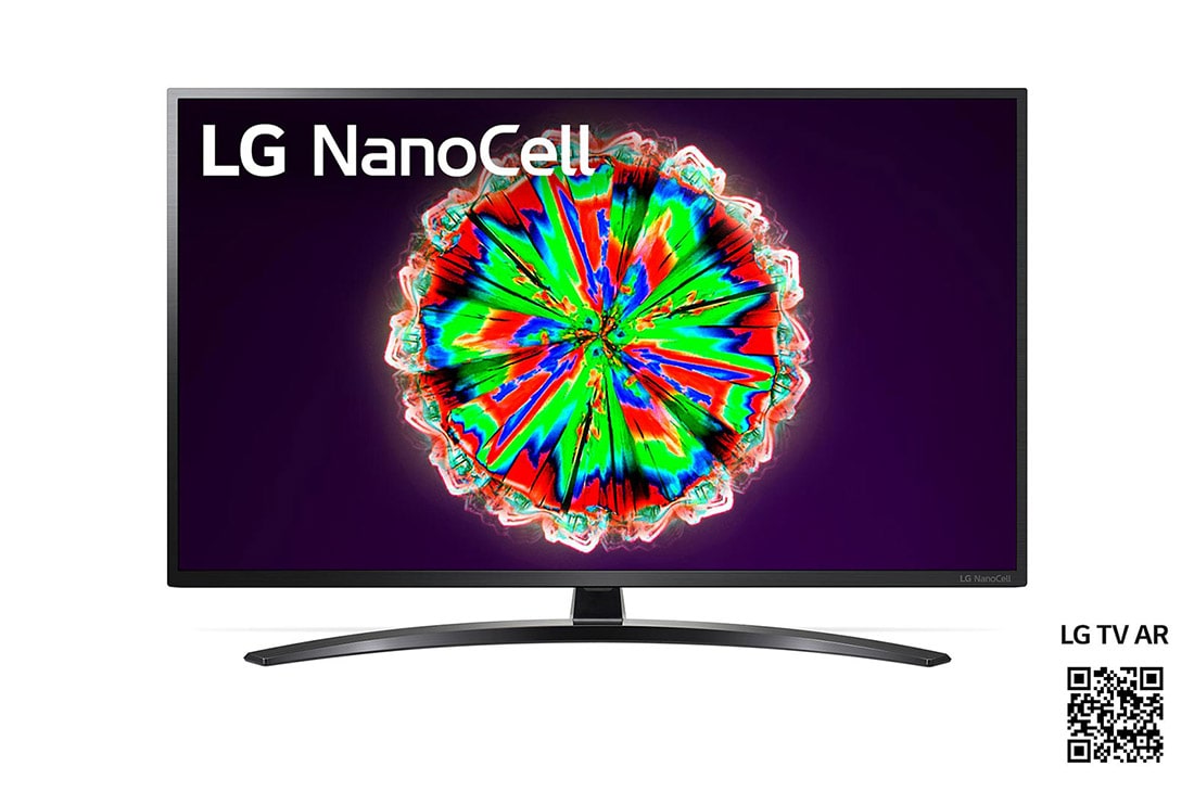 LG Nano79 50'' 4K NanoCell телевизор, вид спереди с изображением на экране, 50NANO796NF