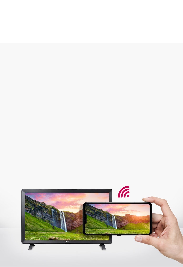 Встроенный Wi-Fi и беспроводное решение, такое как содержимое смартфона на большом экране