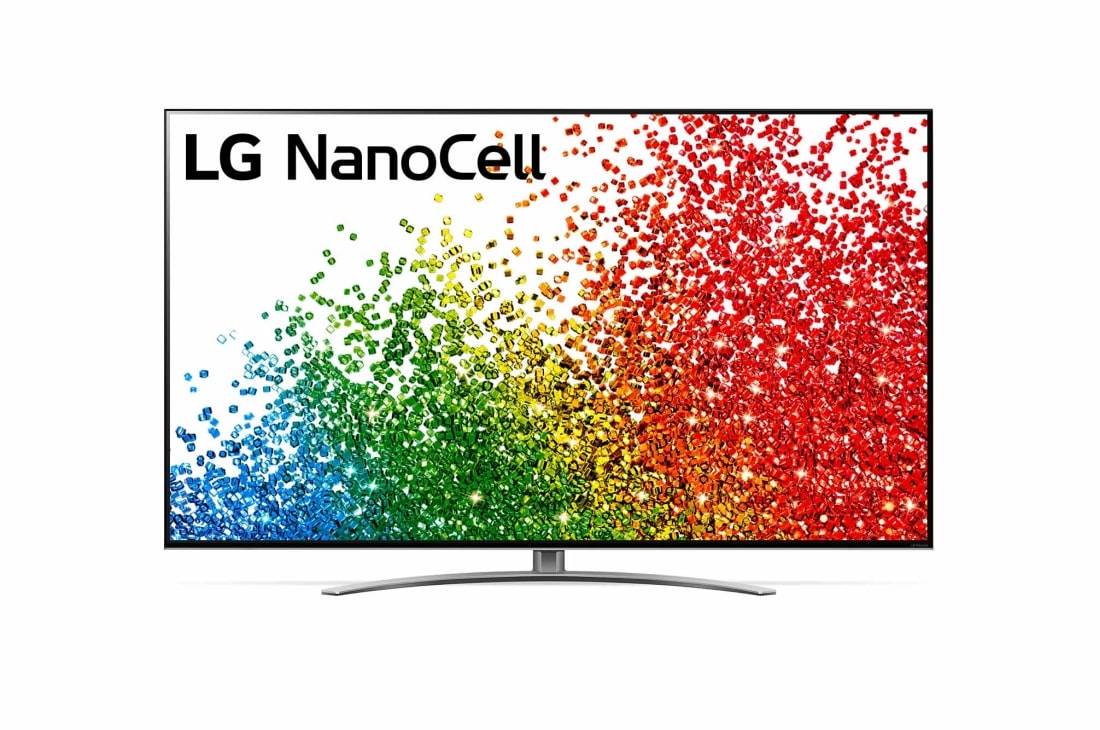 LG NANO99 86'' 8K NanoCell телевизор, Вид телевизора LG NanoCell спереди, 86NANO996PB