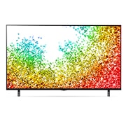 LG 8K NanoCell телевизор 55'' LG 55NANO956PA, вид спереди с изображением на экране, 55NANO956PA, thumbnail 2