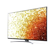LG NANO92 65'' 4K NanoCell телевизор, вид под углом 30 градусов с изображением на экране, 65NANO926PB, thumbnail 6