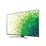 LG 4K NanoCell телевизор 55'' LG 55NANO866PA, вид под углом 30 градусов с изображением на экране, 55NANO866PA, thumbnail 3