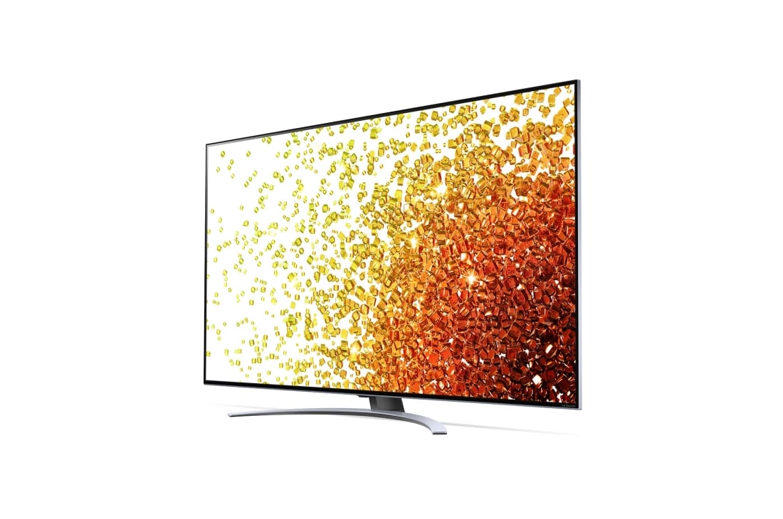 LG 4K NanoCell телевизор 75'' LG 75NANO926PB, вид под углом 30 градусов с изображением на экране, 75NANO926PB, thumbnail 3