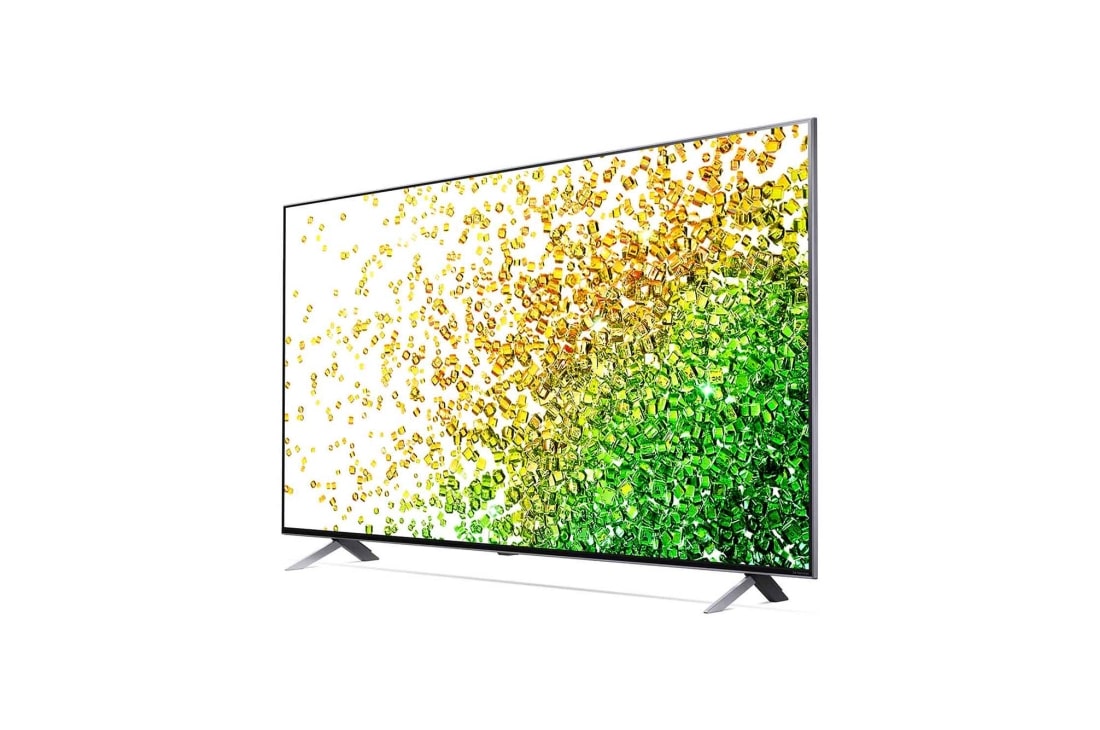 LG 4K NanoCell телевизор 65'' LG 65NANO856PA, вид под углом 30 градусов с изображением на экране, 65NANO856PA, thumbnail 3