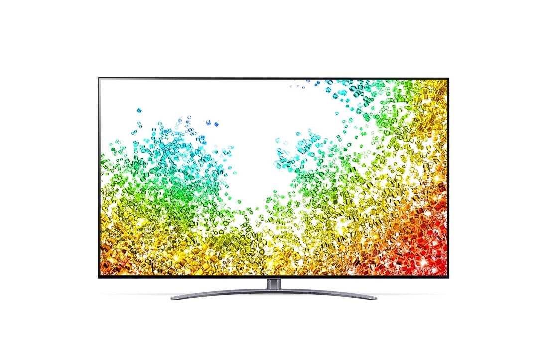 LG 8K NanoCell телевизор 65'' LG 65NANO966PA, вид спереди с изображением на экране, 65NANO966PA, thumbnail 2