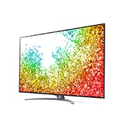 LG 8K NanoCell телевизор 55'' LG 55NANO966PA, вид под углом 30 градусов с изображением на экране, 55NANO966PA, thumbnail 3