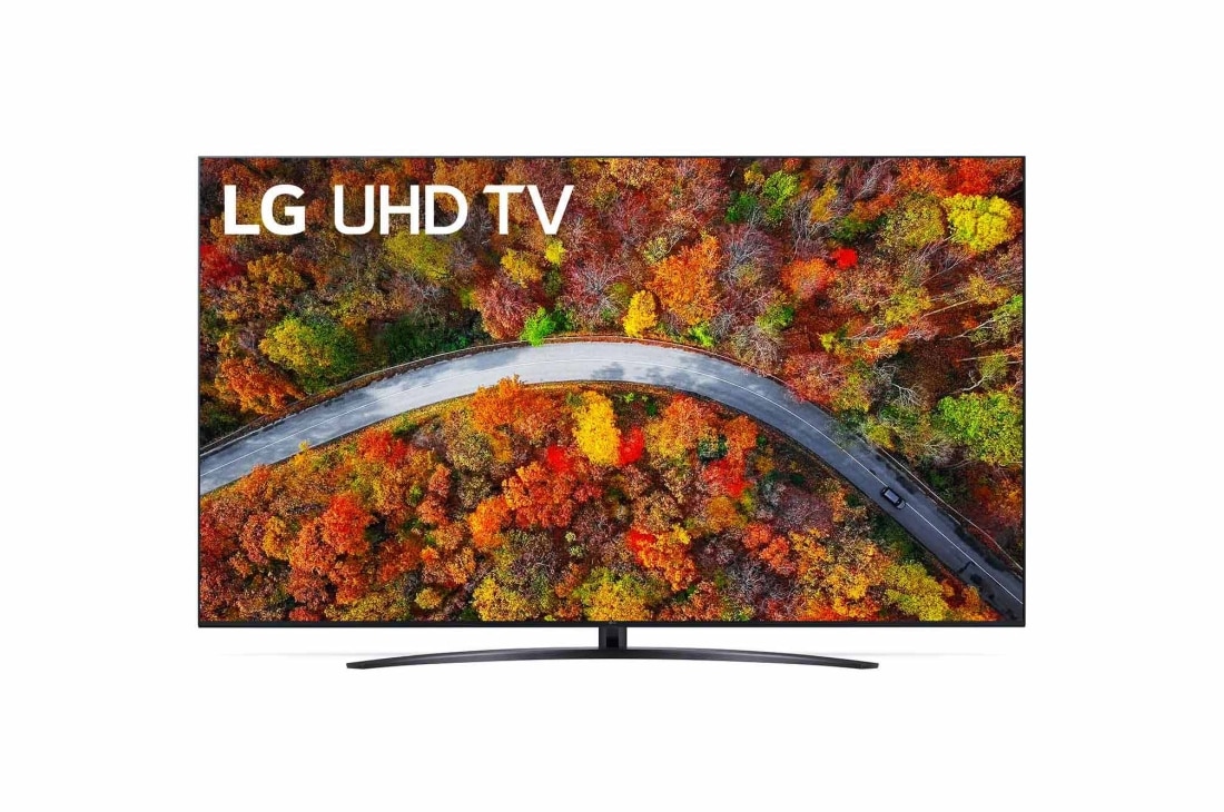 LG 4K UHD телевизор LG 82'', Вид телевизора LG UHD спереди, 82UP81006LA