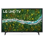LG 4K UHD телевизор 43'' LG 43UP77026LB, Вид телевизора LG UHD спереди, 43UP77026LB, thumbnail 1
