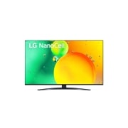 LG 4K NanoCell телевизор 43'' LG 43NANO769QA, Вид телевизора LG NanoCell спереди, 43NANO769QA, thumbnail 1