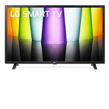 Вид телевизора LG Full HD спереди с изображением на экране и логотипом продукта1