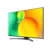LG 4K NanoCell телевизор 55'' LG 55NANO769QA, вид под углом 30 градусов с изображением на экране, 55NANO769QA, thumbnail 3