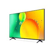 LG 4K NanoCell телевизор 50'' LG 50NANO756QA, вид под углом 30 градусов с изображением на экране, 50NANO756QA, thumbnail 3