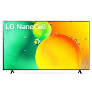 LG 4K NanoCell телевизор 75'' LG 75NANO756QA, Вид телевизора LG NanoCell спереди, 75NANO756QA, thumbnail 1
