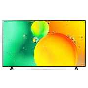 LG 4K NanoCell телевизор 75'' LG 75NANO756QA, вид спереди с изображением на экране, 75NANO756QA, thumbnail 2
