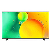 LG 4K NanoCell телевизор 86'' LG 86NANO756QA, вид спереди с изображением на экране, 86NANO756QA, thumbnail 2