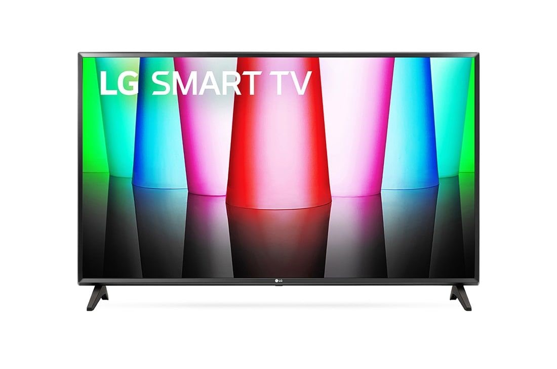 LG LQ57 32'' Smart HD телевизор, Вид телевизора LG Full HD спереди с изображением на экране и логотипом продукта, 32LQ570B6LA, thumbnail 8