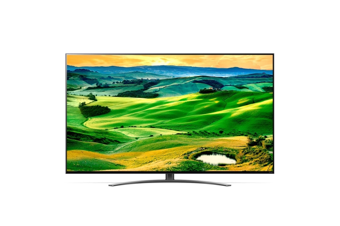 LG 4K QNED телевизор 65'' LG 65QNED816QA, вид спереди с изображением на экране, 65QNED816QA, thumbnail 2