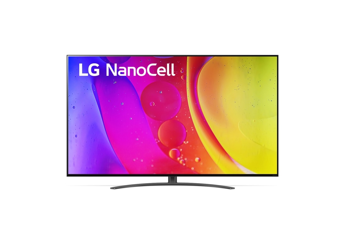 LG NANO82 50'' 4K NanoCell телевизор, Вид телевизора LG NanoCell спереди, 50NANO829QB