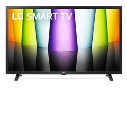 Вид телевизора LG Full HD спереди с изображением на экране и логотипом продукта2