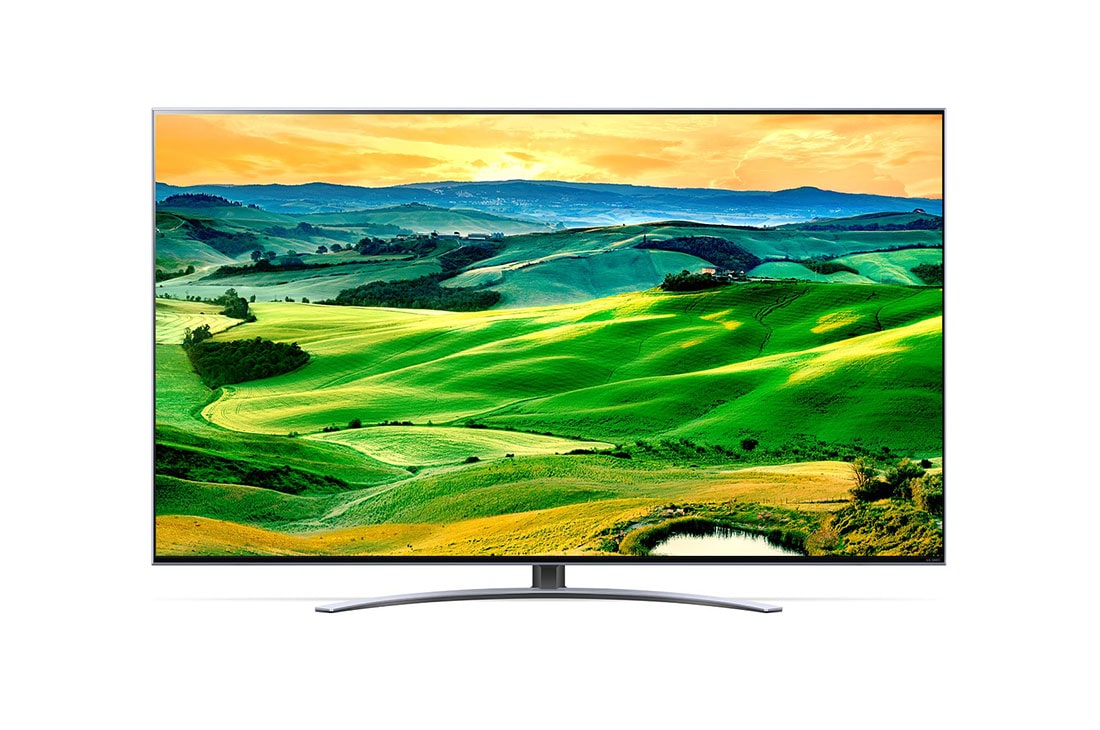 LG 4K QNED телевизор 55'' LG 55QNED829QB, вид спереди с изображением на экране, 55QNED829QB, thumbnail 2