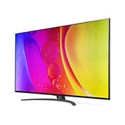 LG 4K NanoCell телевизор 65'' LG 65NANO829QB, вид под углом 30 градусов с изображением на экране, 65NANO829QB, thumbnail 3