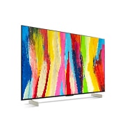 LG 4K OLED телевизор 42'' LG OLED42C2RLB, Вид сбоку под углом, OLED42C2RLB, thumbnail 5
