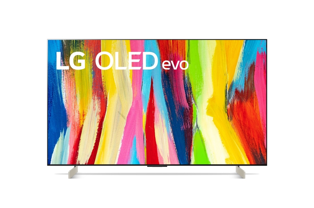 LG 4K OLED телевизор 42'' LG OLED42C2RLB, Вид спереди , OLED42C2RLB