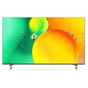 LG 4K NanoCell телевизор 43'' LG 43NANO776QA, вид спереди с изображением на экране, 43NANO776QA, thumbnail 2