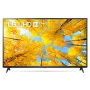 LG 4K UHD телевизор 65'' LG 65UQ76009LC, Вид телевизора LG UHD спереди с изображением на экране и логотипом продукта, 65UQ76009LC, thumbnail 1