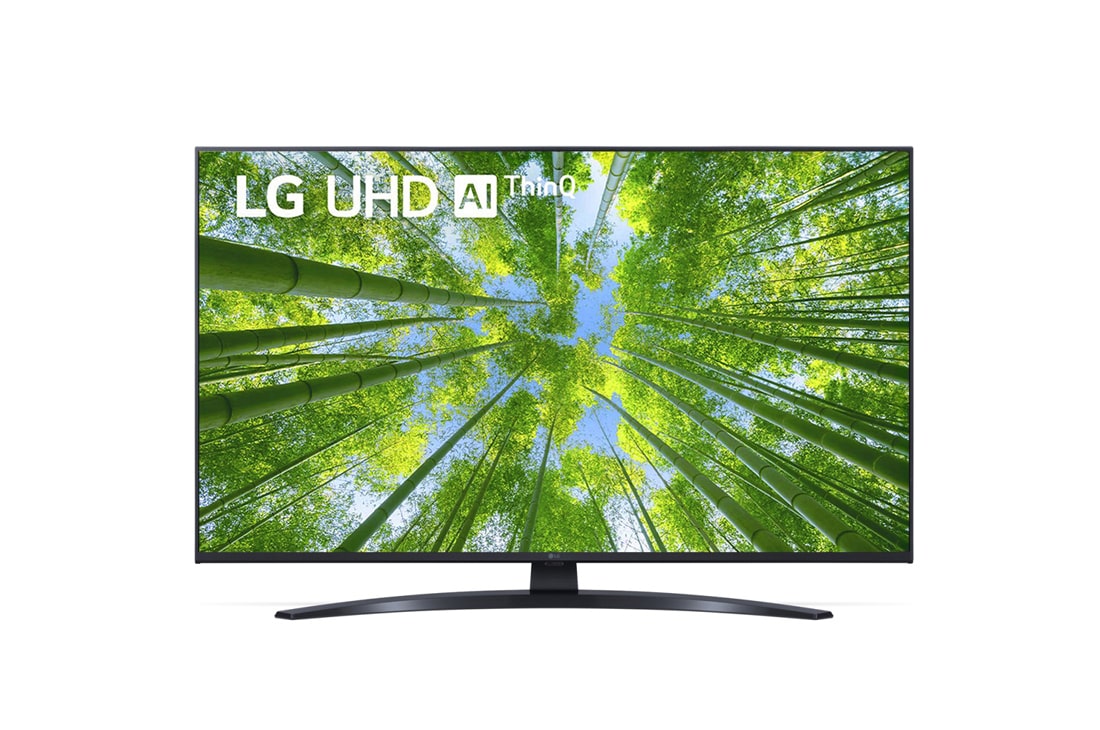 LG 4K UHD телевизор 43'' LG 43UQ81003LA, front view with infill image, 43UQ81003LA