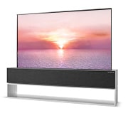 LG Сворачиваемый OLED телевизор LG SIGNATURE 65'' LG OLED65R19LA, tilted full view, OLED65R19LA, thumbnail 4