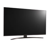 LG 4K UHD телевизор LG 43'', вид сбоку под углом 30 градусов, 43UQ81009LC, thumbnail 6