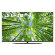 LG 4K UHD телевизор LG 75'', LG 75UQ81009LC вид с логотипом, 75UQ81009LC, thumbnail 1