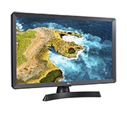 LG 23.6'' HD LED-телевизор, Вид сбоку под углом +15 градусов, 24TQ510S-PZ, thumbnail 3