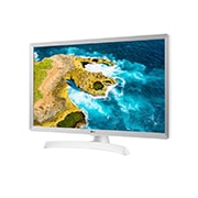 LG 28'' HD LED-телевизор, Вид сбоку под углом -15 градусов, 28TQ515S-WZ, thumbnail 8