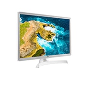 LG Smart HD телевизор 28'' LG 28TQ515S-WZ, Вид сбоку под углом +30 градусов, 28TQ515S-WZ, thumbnail 4