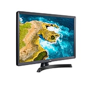 LG Smart HD телевизор 28'' LG 28TQ515S-PZ, Вид сбоку под углом +30 градусов, 28TQ515S-PZ, thumbnail 4