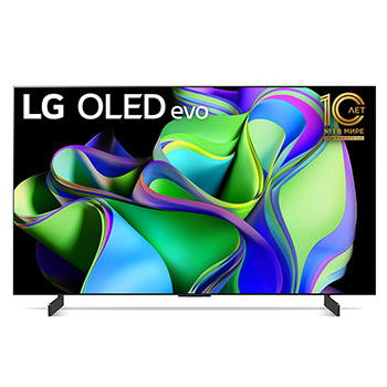 Вид спереди LG OLED evo серии Gallery1