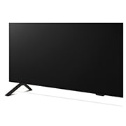 LG Телевизор Smart TV 77'' LG OLED AI B4 4K OLED77B4 , Крупный план изображения телевизора LG OLED TV, OLED B4 с основания, на котором видна 2-полюсная подставка, OLED77B4RLA, thumbnail 8