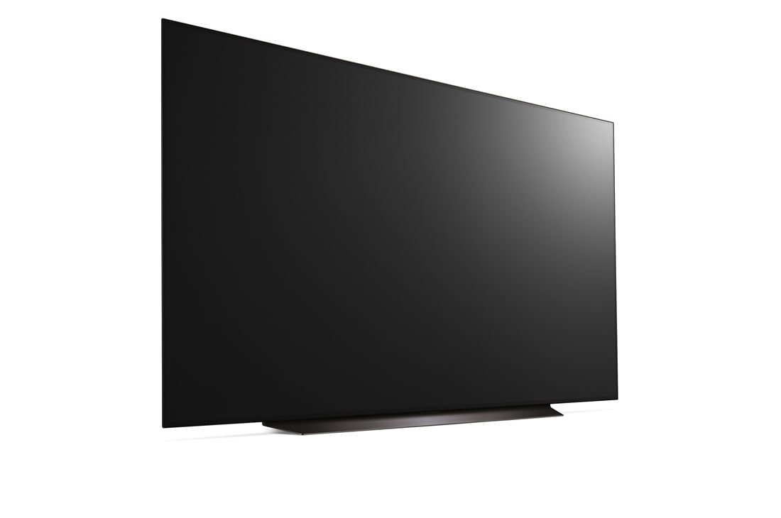LG Телевизор Smart TV OLED evo AI C4 4K 83'' LG OLED83C4, Вид справа и сбоку на телевизор LG OLED evo, OLED C4, OLED83C4RLA, thumbnail 5