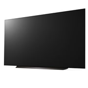 LG Телевизор Smart TV OLED evo AI C4 4K 83'' LG OLED83C4, Вид слева и сбоку на телевизор LG OLED evo, OLED C4, OLED83C4RLA, thumbnail 2