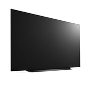 LG Телевизор Smart TV OLED evo AI C4 4K 83'' LG OLED83C4, Вид справа и сбоку на телевизор LG OLED evo, OLED C4, OLED83C4RLA, thumbnail 5