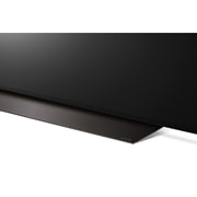 LG Телевизор Smart TV OLED evo AI C4 4K 83'' LG OLED83C4, Вид под углом снизу на телевизор LG OLED evo, OLED C4, OLED83C4RLA, thumbnail 8